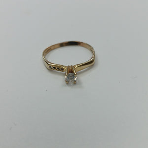SOLITARIO ORO 14 K 1,70 GRMS (SEMINUEVO)