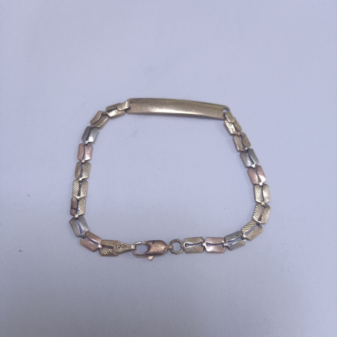 ESCLAVA ORO COMBINADO 14 K 4.6 GRMS (SEMINUEVO)