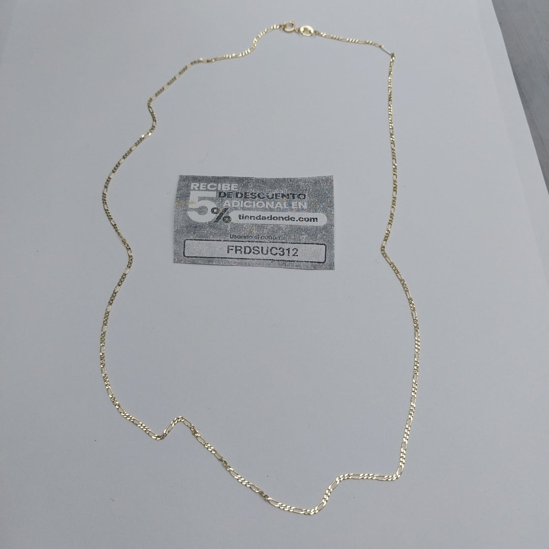 CADENAS TEJIDO 3X1 ORO 14K 55 CM 2.4 GR (NUEVO)