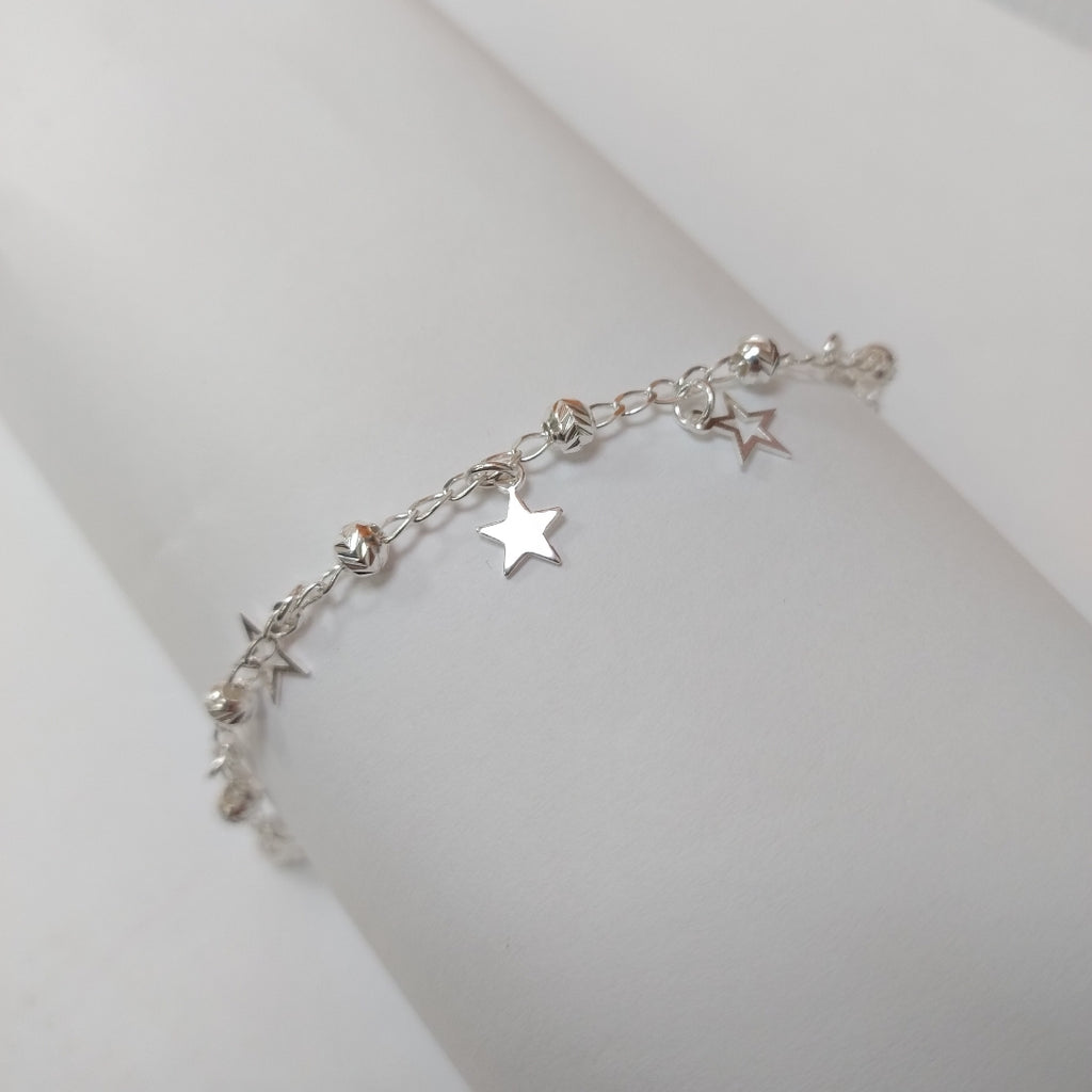 PULSERA TEJIDO ESPECIAL PLATA .925 18 CM 3.1 GR (NUEVO)
