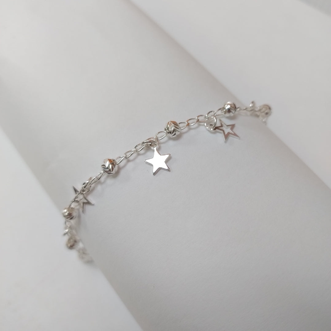 PULSERA TEJIDO ESPECIAL PLATA .925 18 CM 3.1 GR (NUEVO)