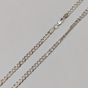 CADENA TEJIDO BARBADO PLATA .925 60 CM 13 GR (NUEVO)