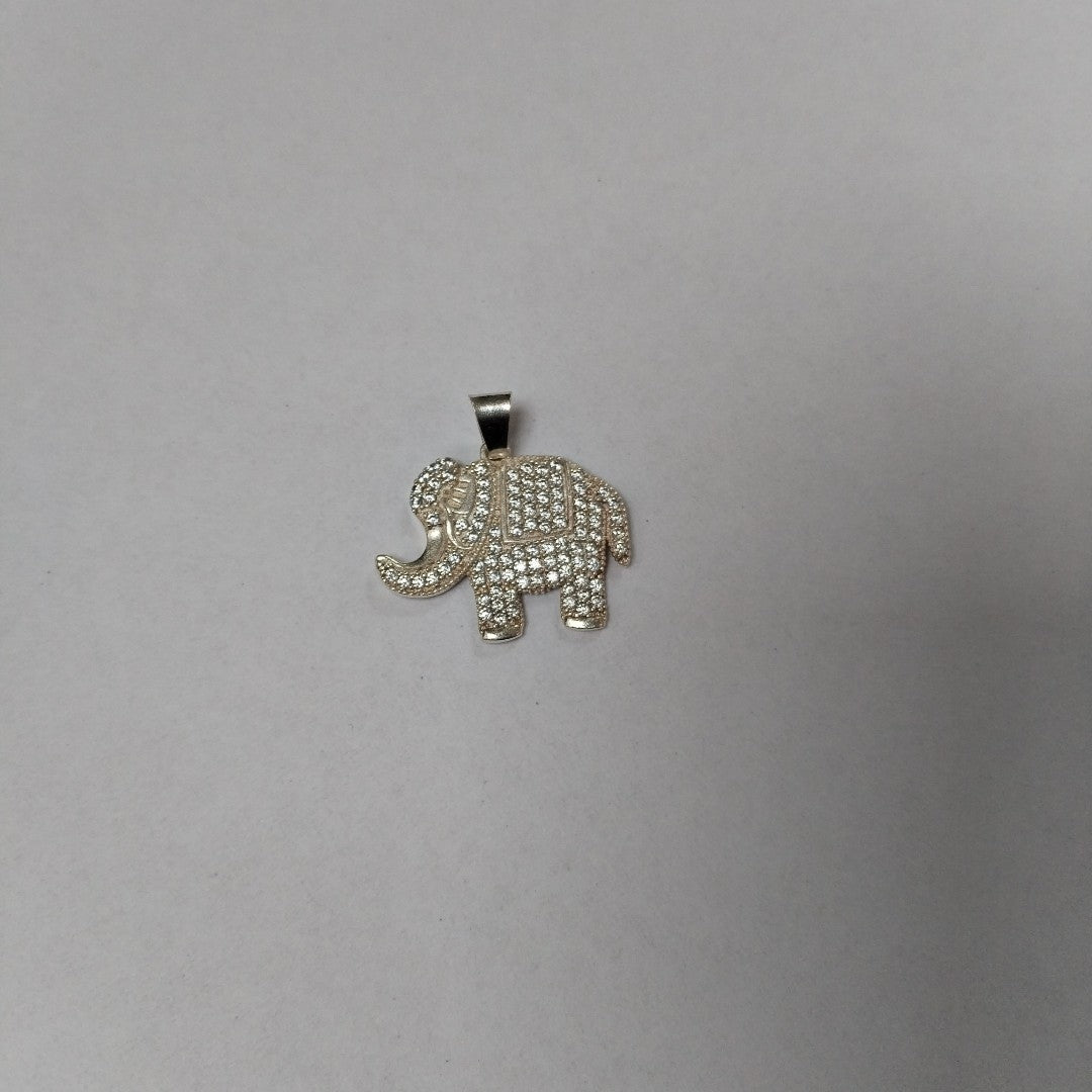 DIJE ELEFANTE C/CIRCONIAS PLATA .925 5.2 GR (NUEVO)