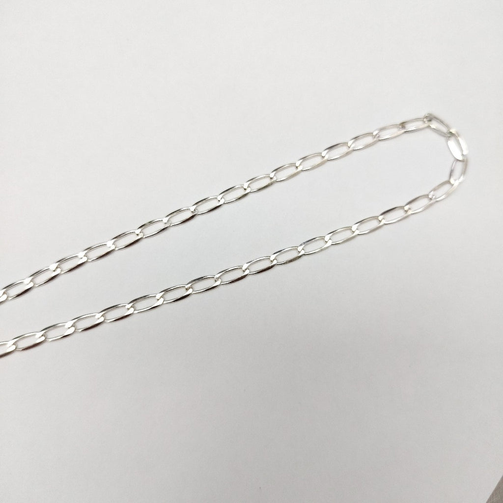 CADENA TEJIDO ESLABONES PLATA .925 60 CM 10.7 GR (NUEVO)