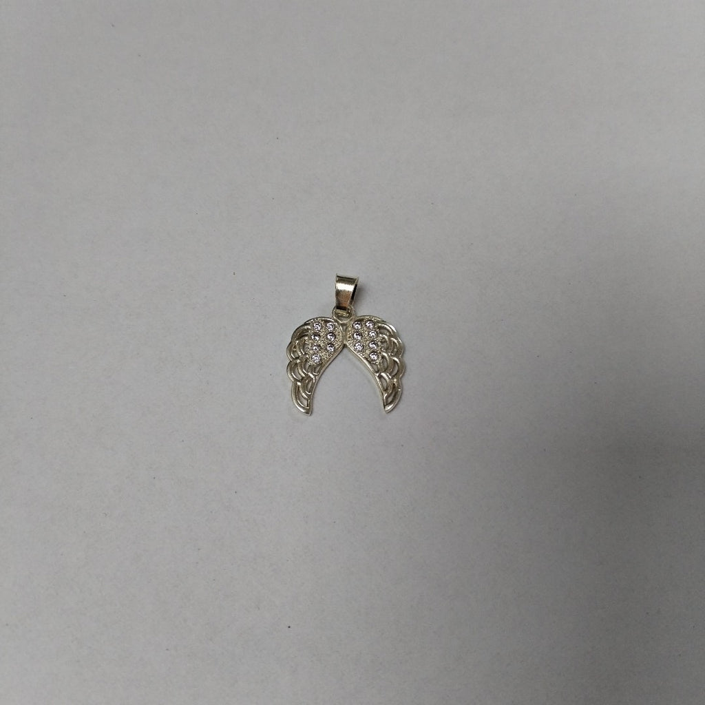 DIJE ALAS C/CIRCONIAS PLATA .925 2.4 GR (NUEVO)