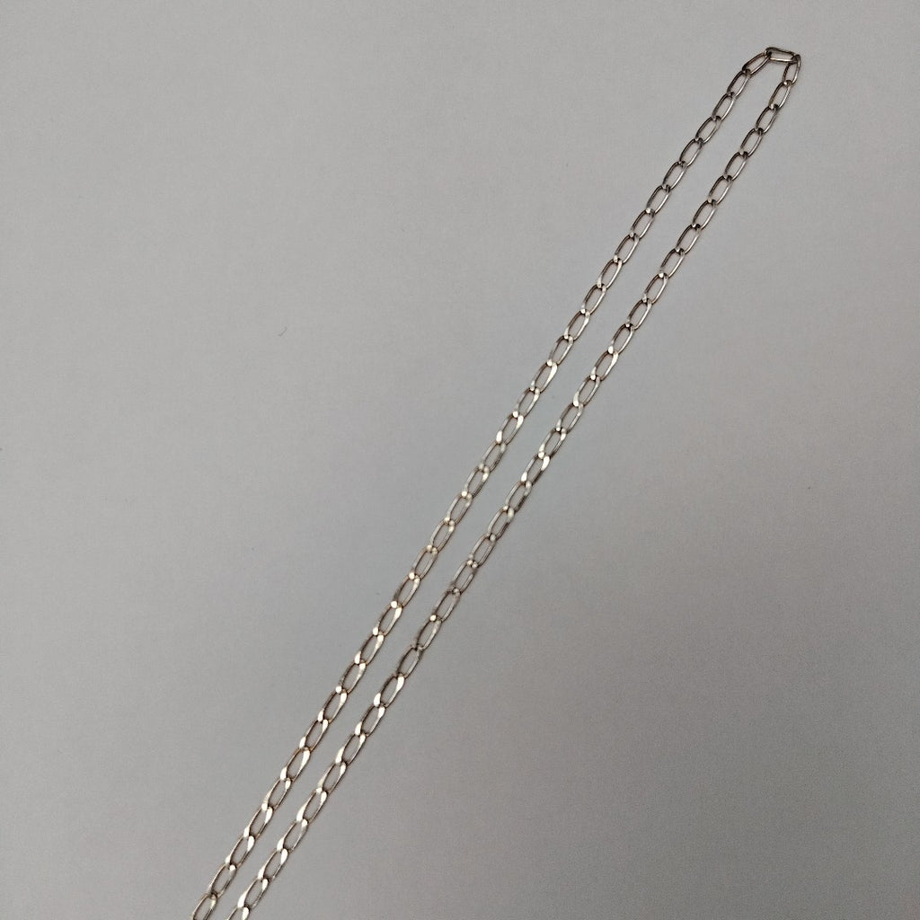 CADENA TEJIDO ESLABONES PLATA .925 50 CM 2.6 GR (NUEVO)
