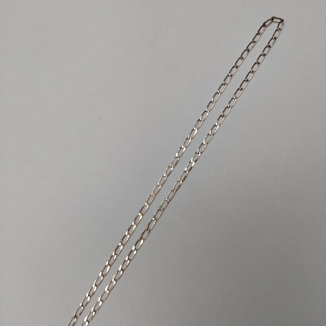 CADENA TEJIDO ESLABONES PLATA .925 50 CM 2.6 GR (NUEVO)