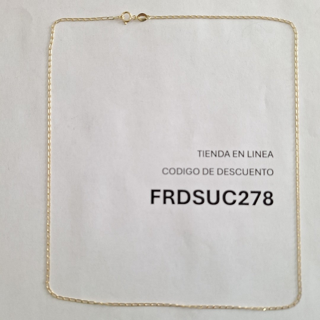 CADENAS TEJIDO ESLABONES ORO 10K 55 CM 1.9 GR (NUEVO)