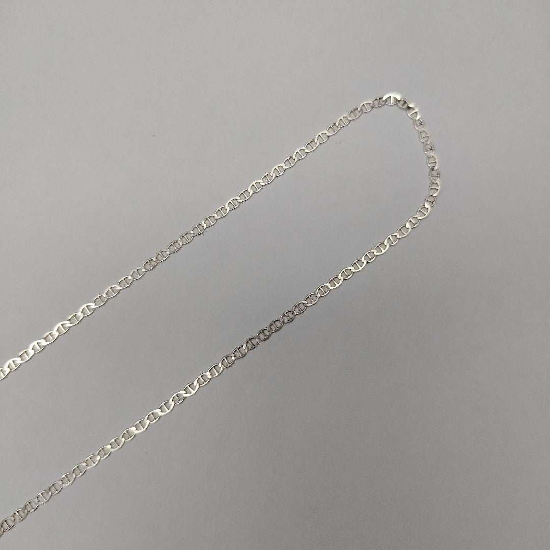 CADENA TEJIDO GUCHI PLATA .925 60 CM 3.8 GR (NUEVO)