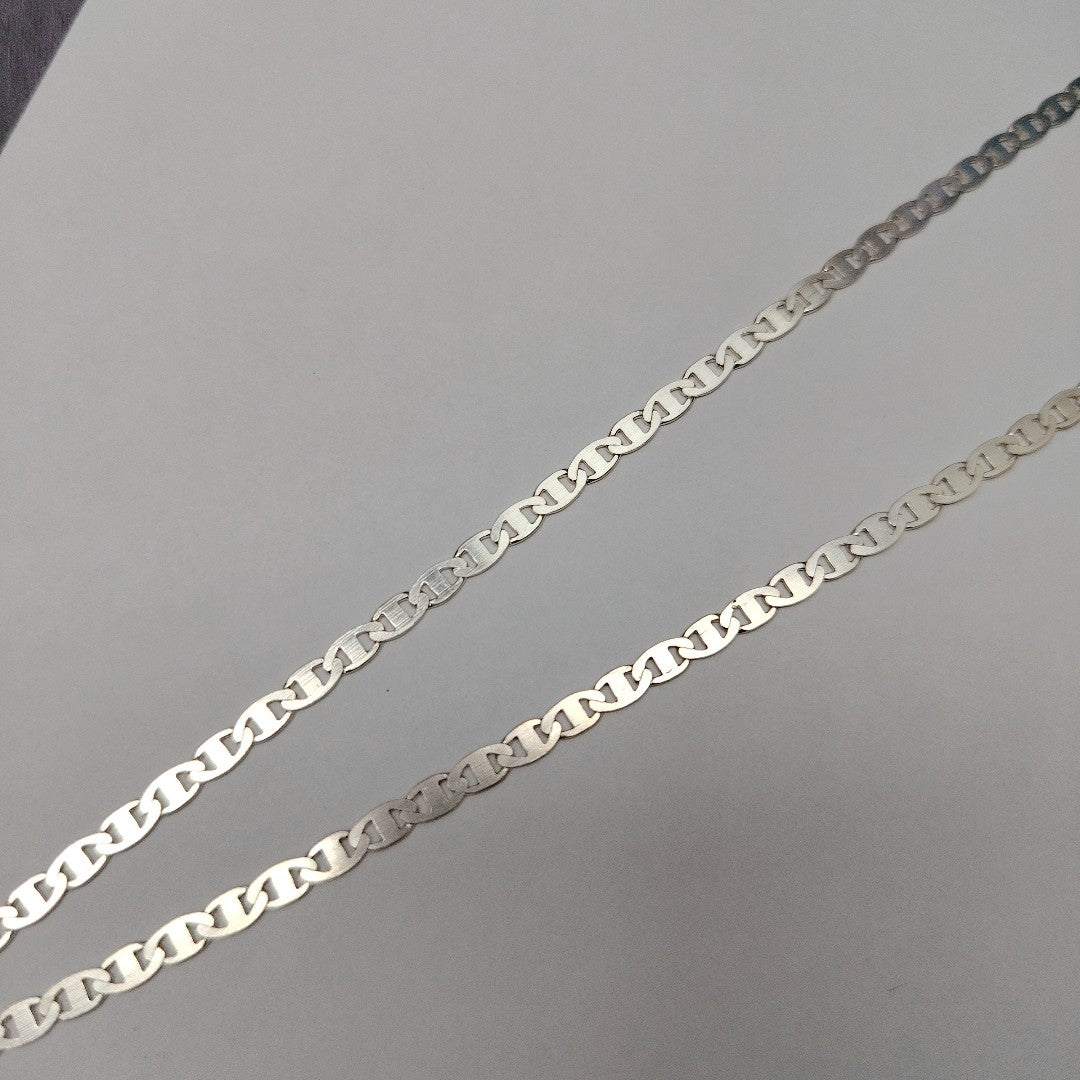 CADENA TEJIDO GUCHI PLATA .925 60 CM 9.1 GR (NUEVO)