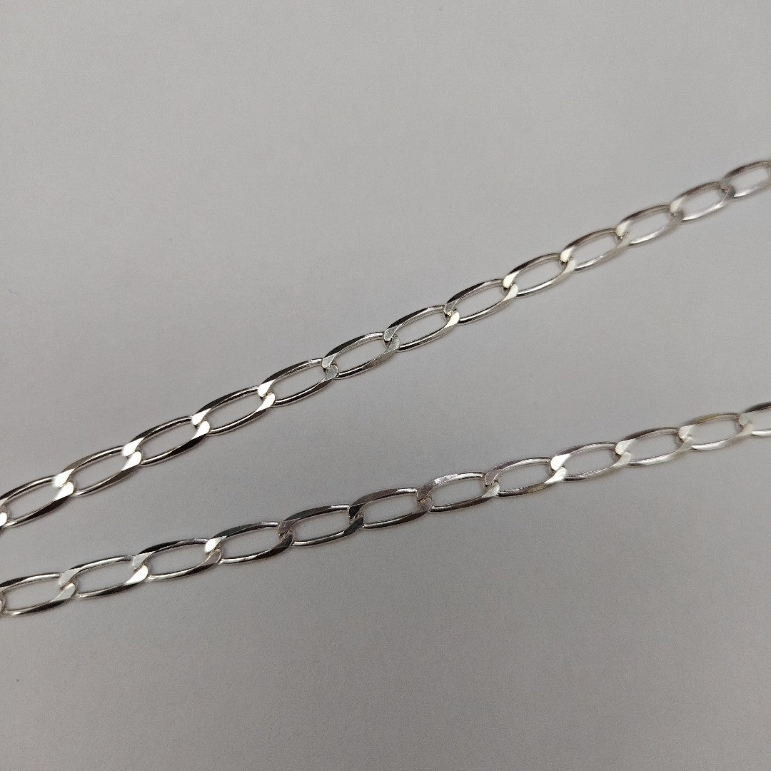 CADENA TEJIDO ESLABONES PLATA .925 55 CM 10.1 GR (NUEVO)