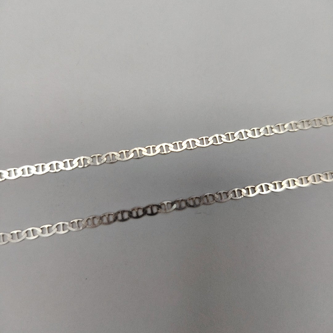 CADENA TEJIDO GUCHI PLATA .925 55 CM 3.6 GR (NUEVO)