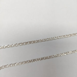 CADENA TEJIDO ESLABONES PLATA .925 55 CM 3.9 GR (NUEVO)