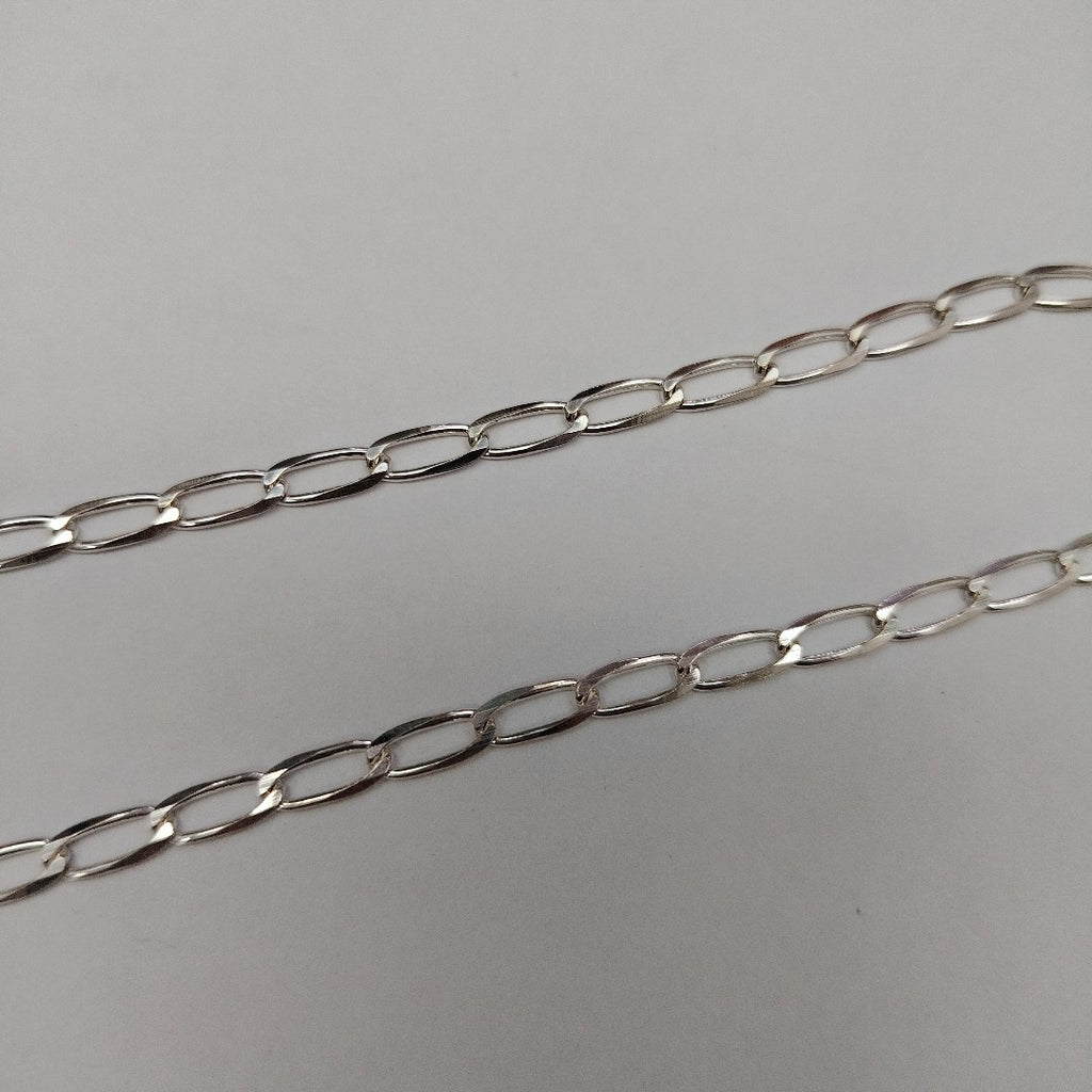 CADENA TEJIDO ESLABONES PLATA .925 55 CM 9.7 GR (NUEVO)