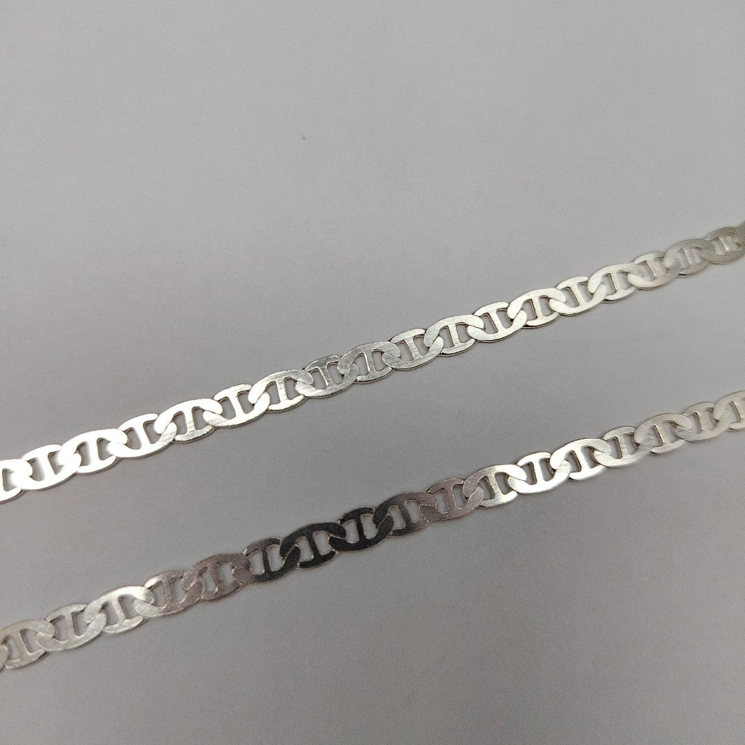 CADENA TEJIDO GUCHI PLATA .925 55 CM 12.9 GR (NUEVO)