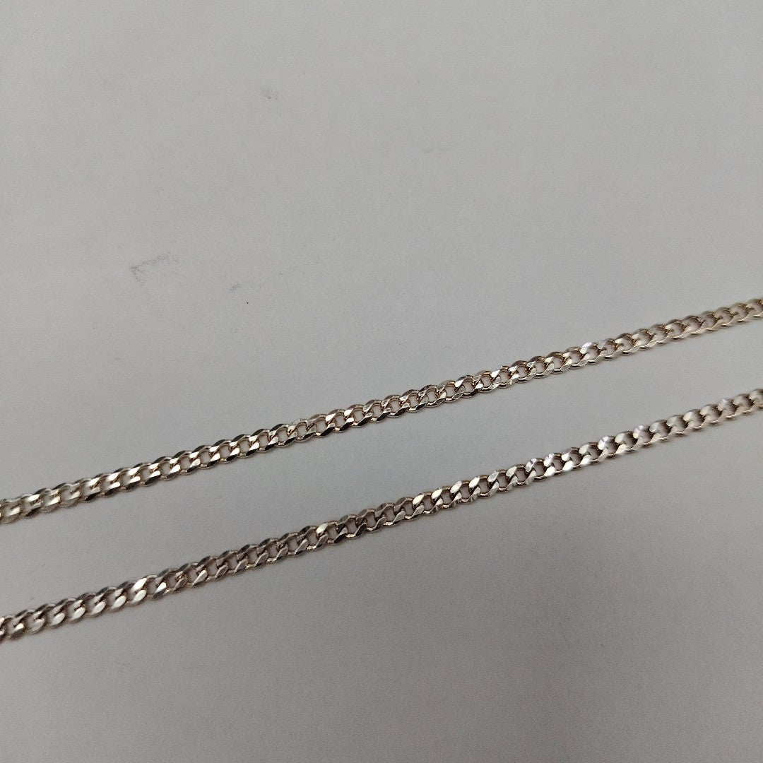 CADENA TEJIDO BARBADO PLATA .925 60 CM 5.7 GR (NUEVO)