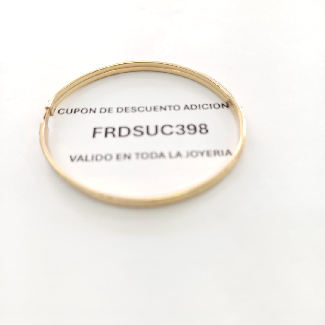 PULSERA RIGIDA ORO 10 K 4.5 GRMS (SEMINUEVO)