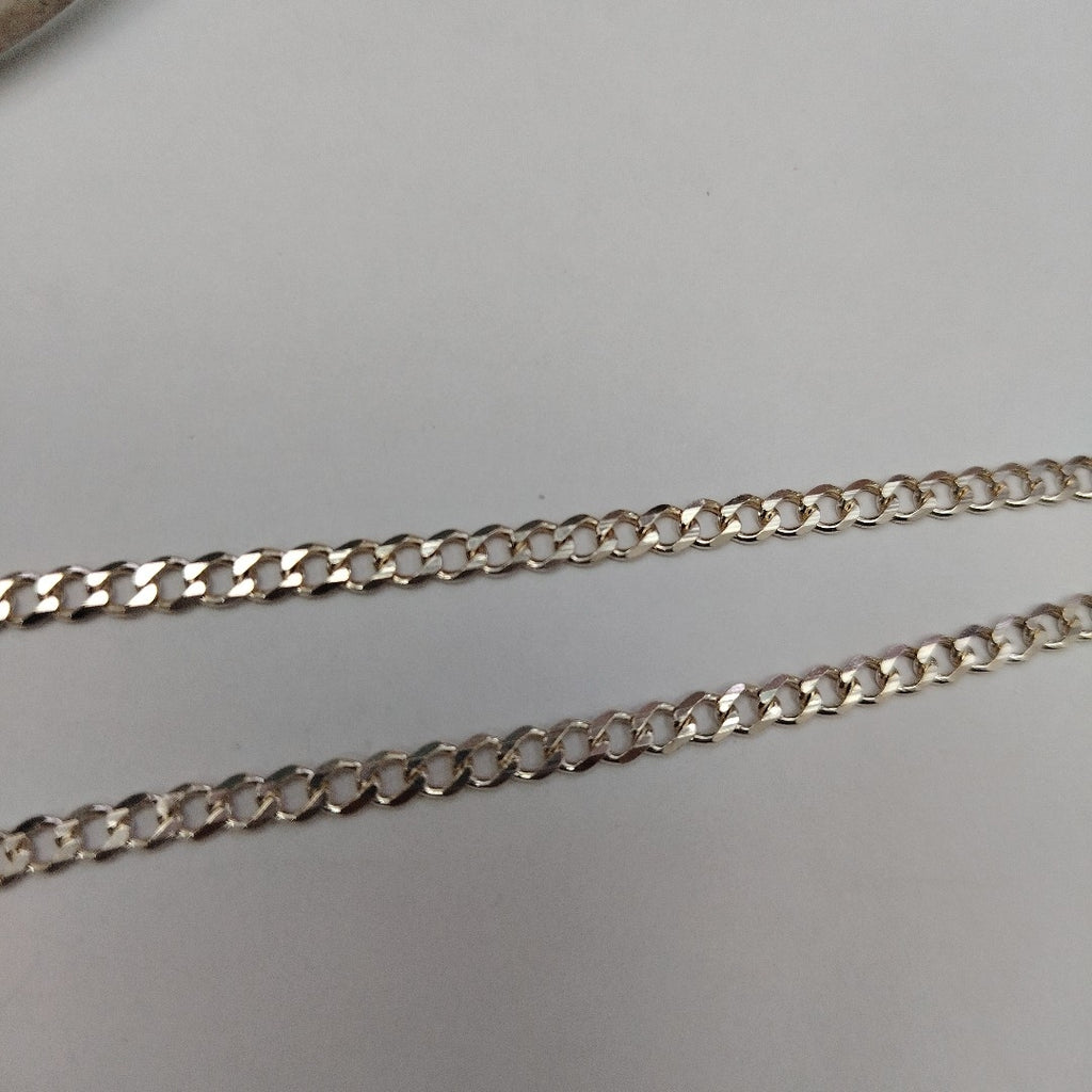 CADENA TEJIDO BARBADO PLATA .925 60 CM 13 GR (NUEVO)