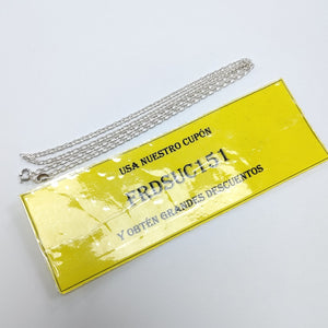 CADENA TEJIDO ESLABONES PLATA .925 50 CM 3.5 GR (NUEVO)