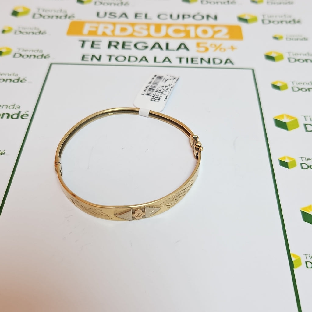 PULSERA RIGIDA ORO 14 K 9,20 GRMS (SEMINUEVO)