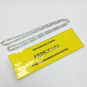 CADENA TEJIDO MARINERO PLATA .925 55 CM 7.8 GR (NUEVO)