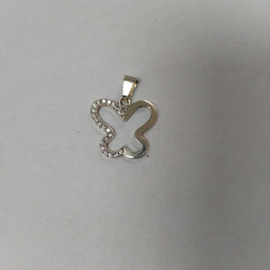 DIJE MARIPOSA C/CIRCONIAS PLATA .925 2.3 GR (NUEVO)