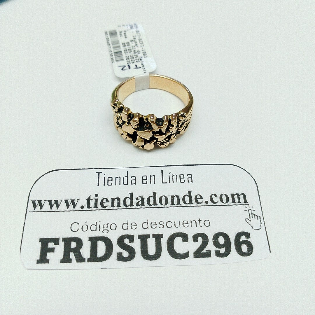 ANILLO ORO 14 K 14.5 GRMS (SEMINUEVO)