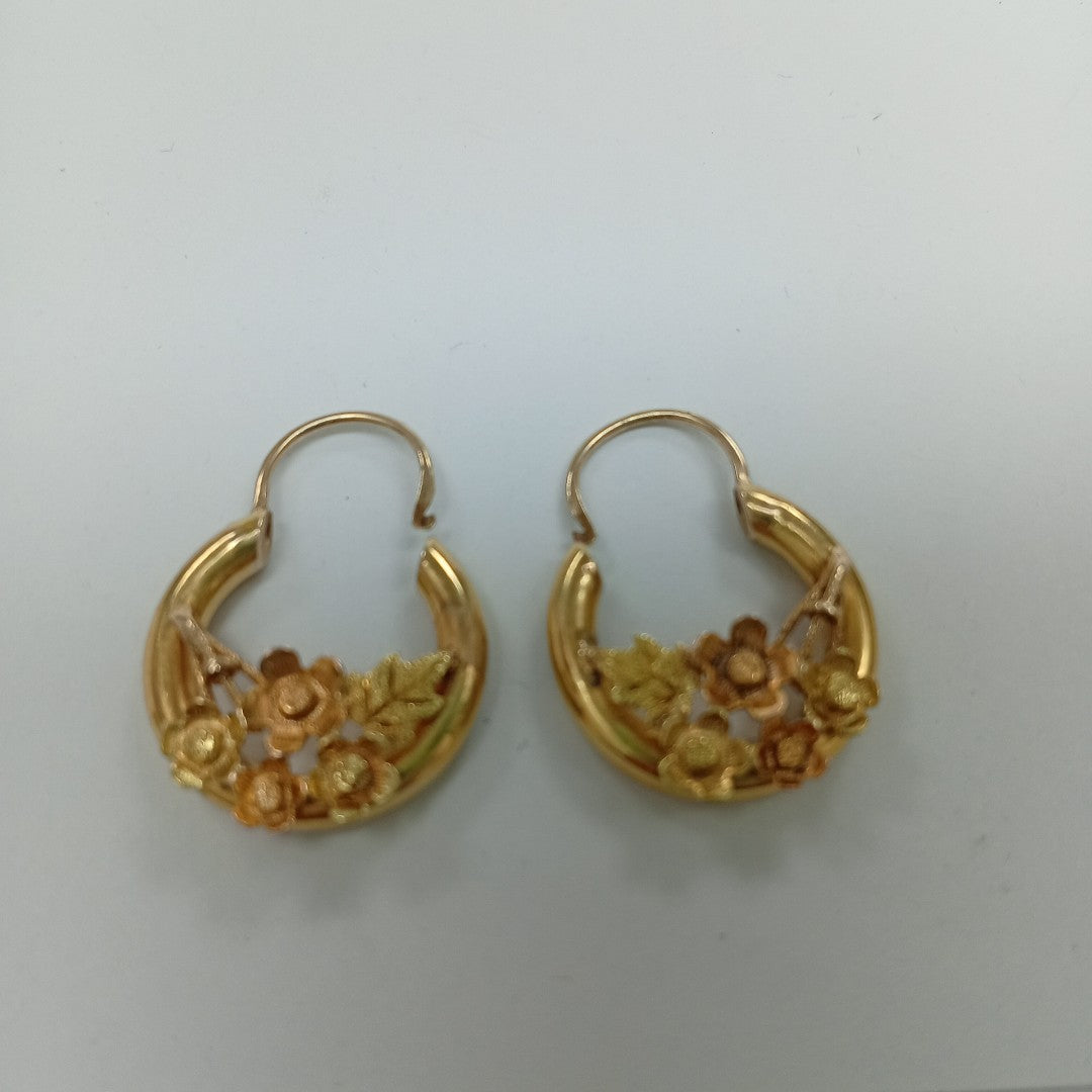 ARRACADAS PAR ORO 18 K 6.3 GRMS (SEMINUEVO)