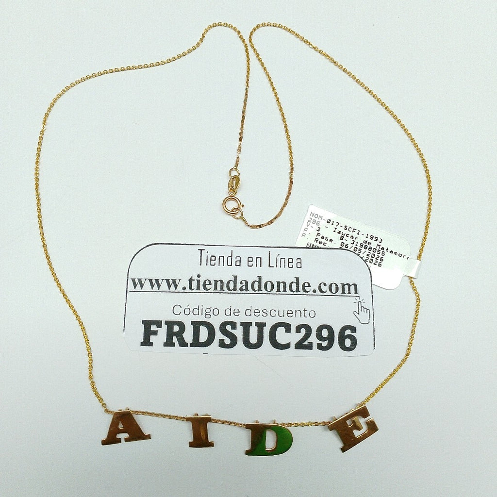 CADENA ORO 10 K 3,00 GRMS (SEMINUEVO)