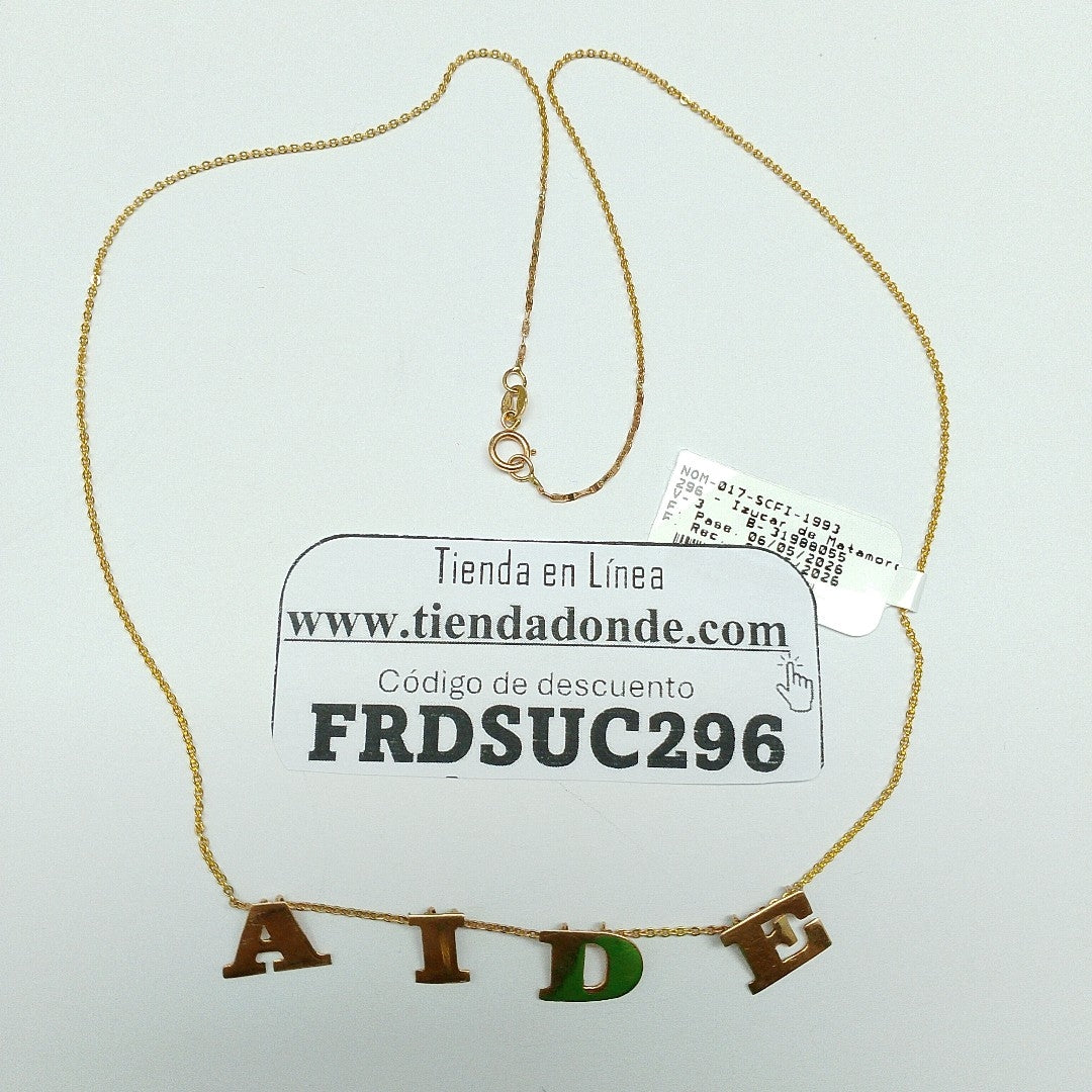 CADENA ORO 10 K 3,00 GRMS (SEMINUEVO)