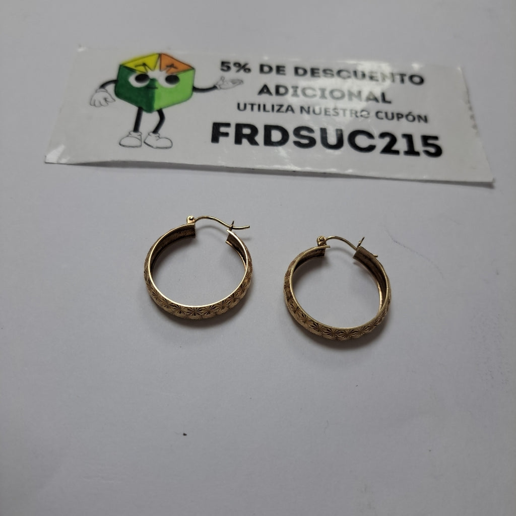 ARRACADAS PAR ORO 8 K 2.8 GRMS (SEMINUEVO)