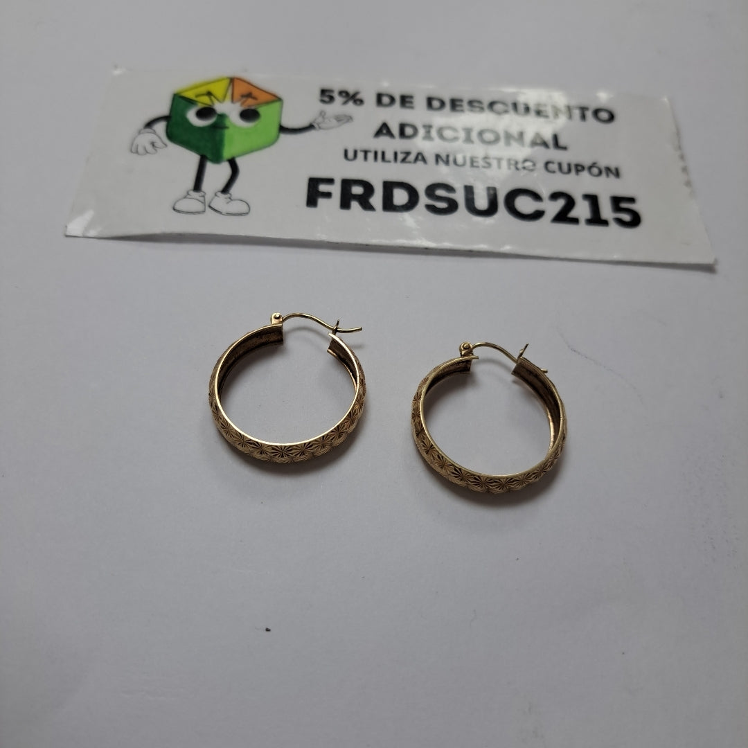 ARRACADAS PAR ORO 8 K 2.8 GRMS (SEMINUEVO)