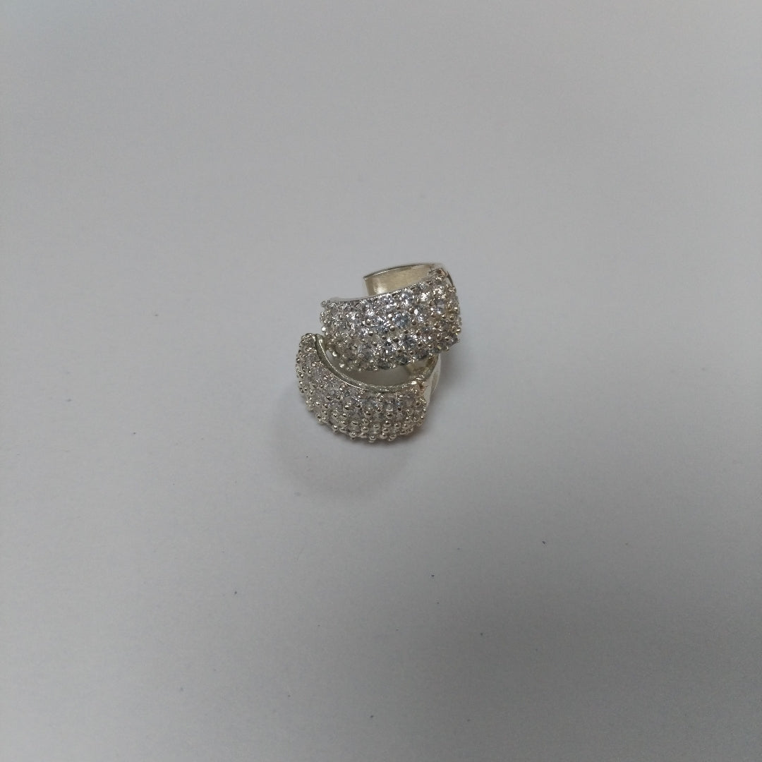 HUGGIES C/CIRCONIAS PLATA .925 5.6 GR (NUEVO)