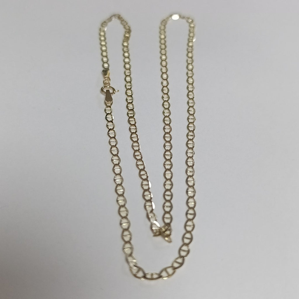 CADENAS TEJIDO GUCHI ORO 10K 55 CM 4 GR (NUEVO)