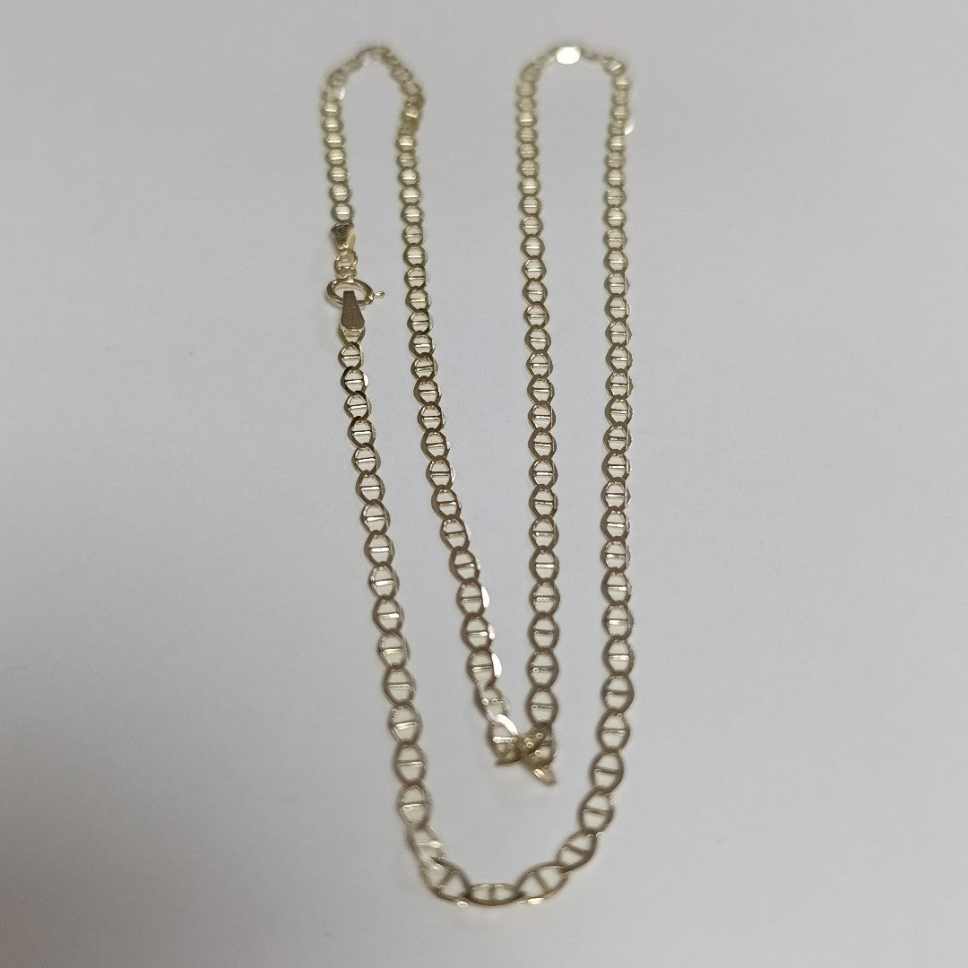 CADENAS TEJIDO GUCHI ORO 10K 55 CM 4 GR (NUEVO)