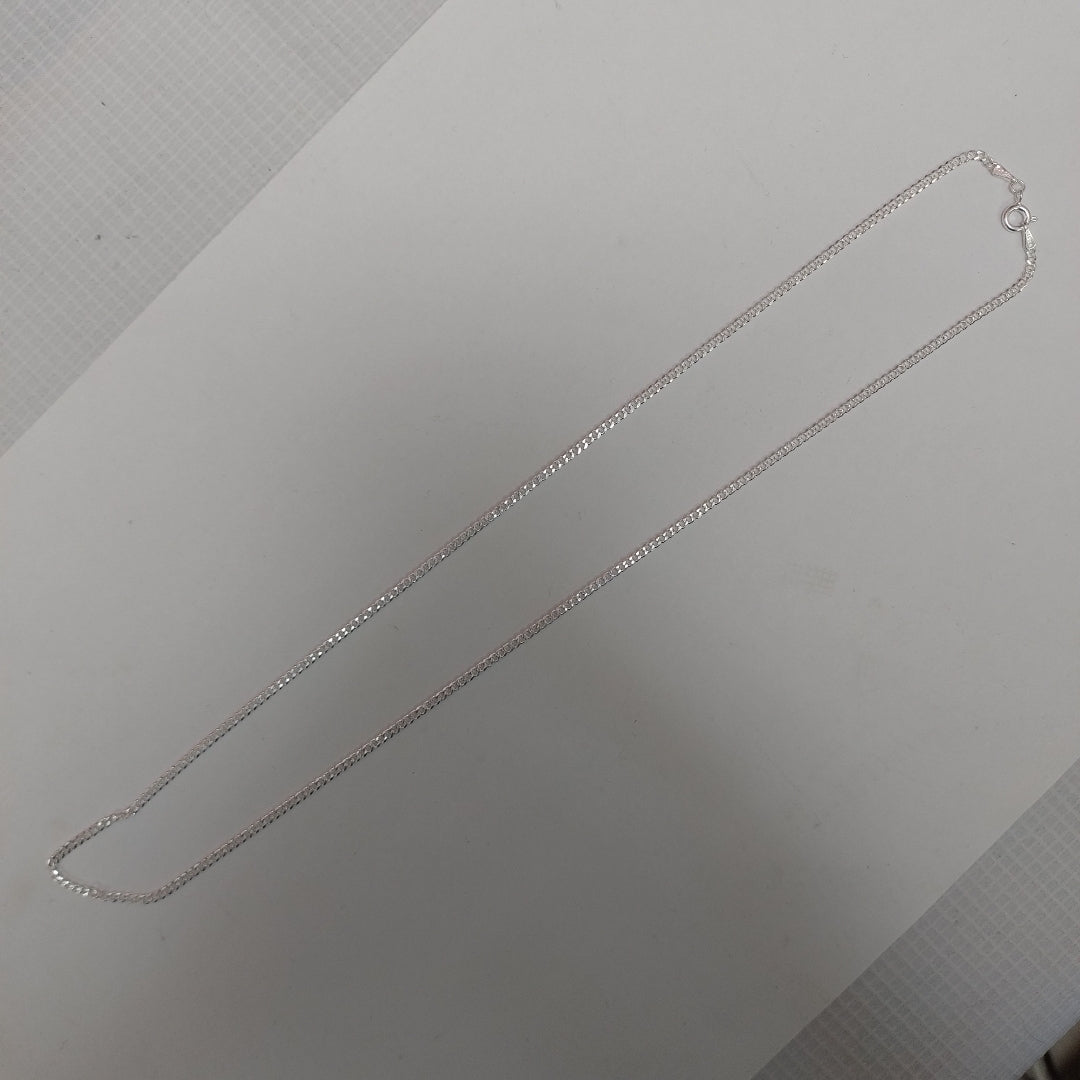 CADENA TEJIDO BARBADO PLATA .925 55 CM 5.3 GR (NUEVO)