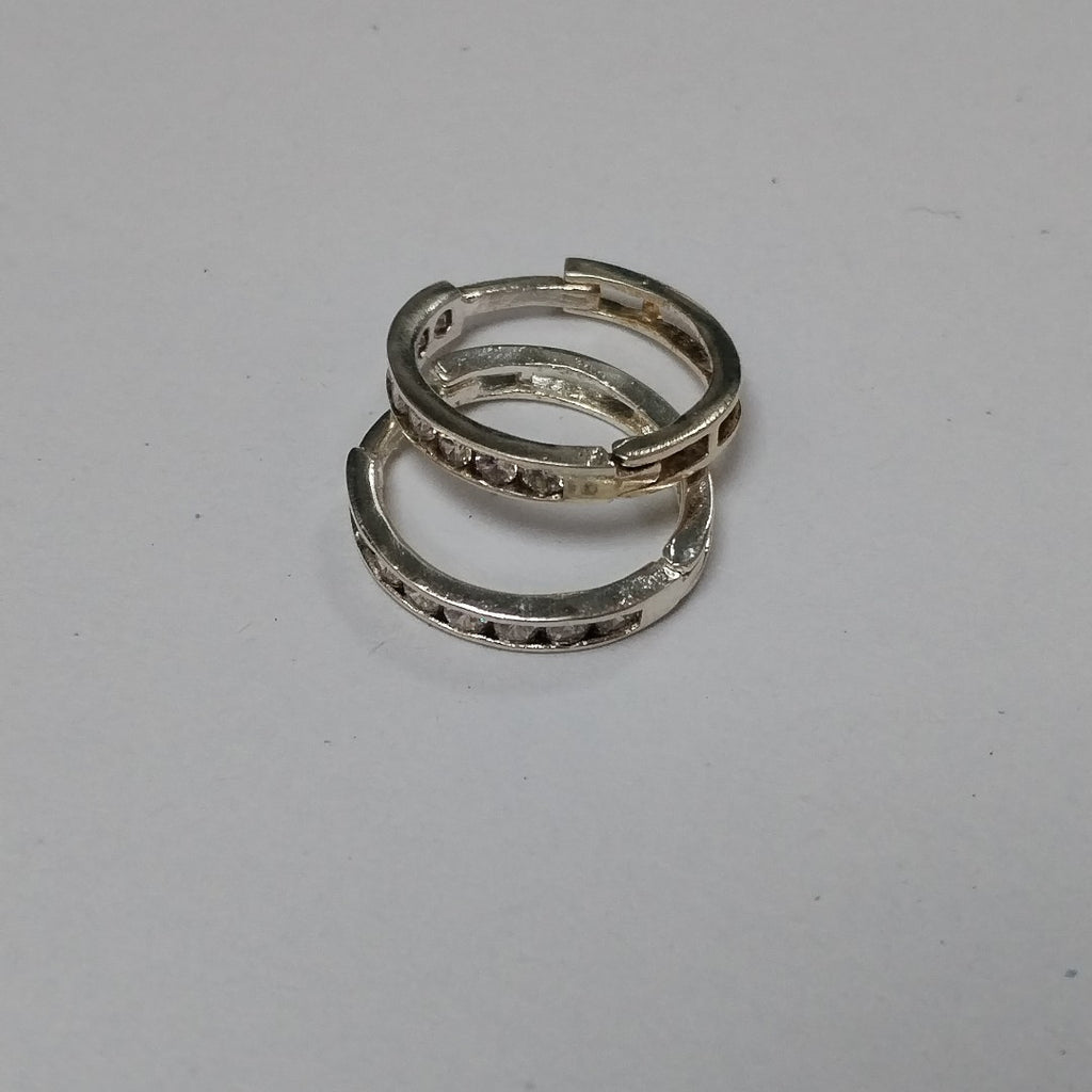 ARRACADAS C/CIRCONIAS PLATA .925 2.1 GR (NUEVO)