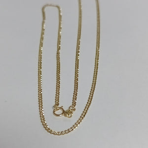 CADENAS TEJIDO BARBADA ORO 10K 55 CM 3.8 GR (NUEVO)