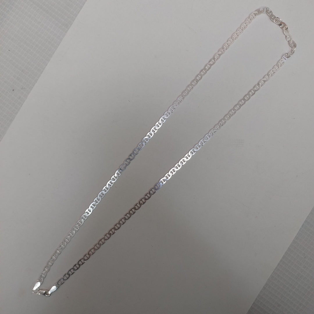 CADENA TEJIDO GUCHI PLATA .925 55 CM 12.8 GR (NUEVO)