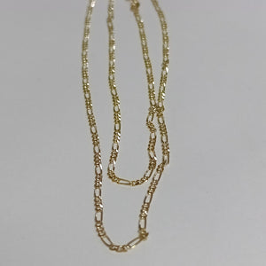 CADENAS TEJIDO 3X1 ORO 10K 55 CM 3.2 GR (NUEVO)