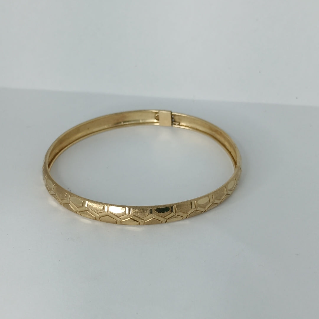 PULSERA RIGIDA ORO 14 K 6.9 GRMS (SEMINUEVO)