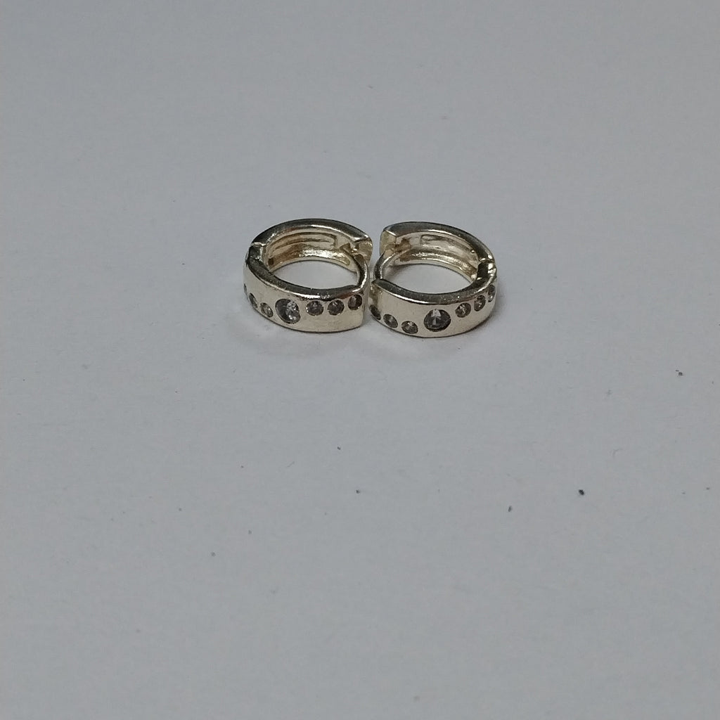 ARRACADAS C/CIRCONIAS PLATA .925 2.5 GR (NUEVO)