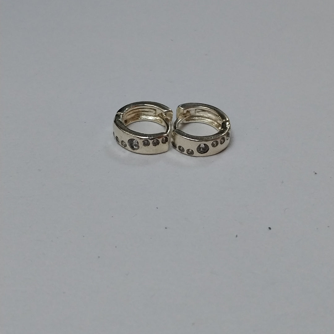 ARRACADAS C/CIRCONIAS PLATA .925 2.5 GR (NUEVO)
