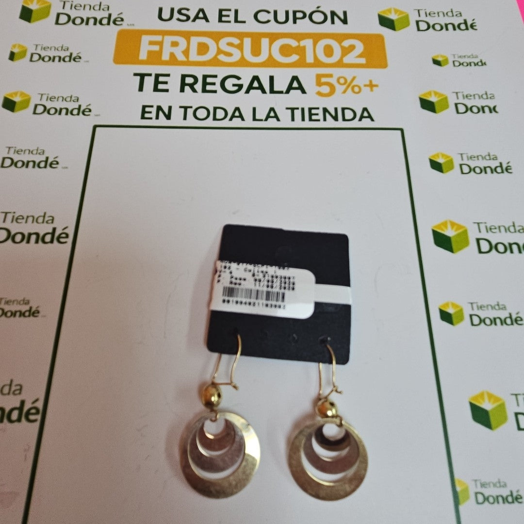 ARETES PAR ORO 10 K 2,80 GRMS (SEMINUEVO)
