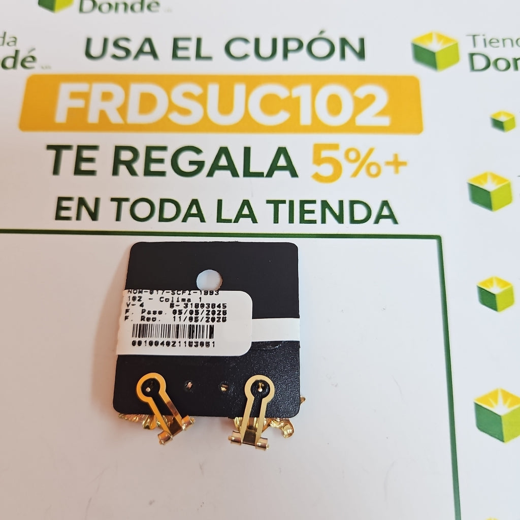 ARETES PAR ORO 10 K 2,30 GRMS (SEMINUEVO)
