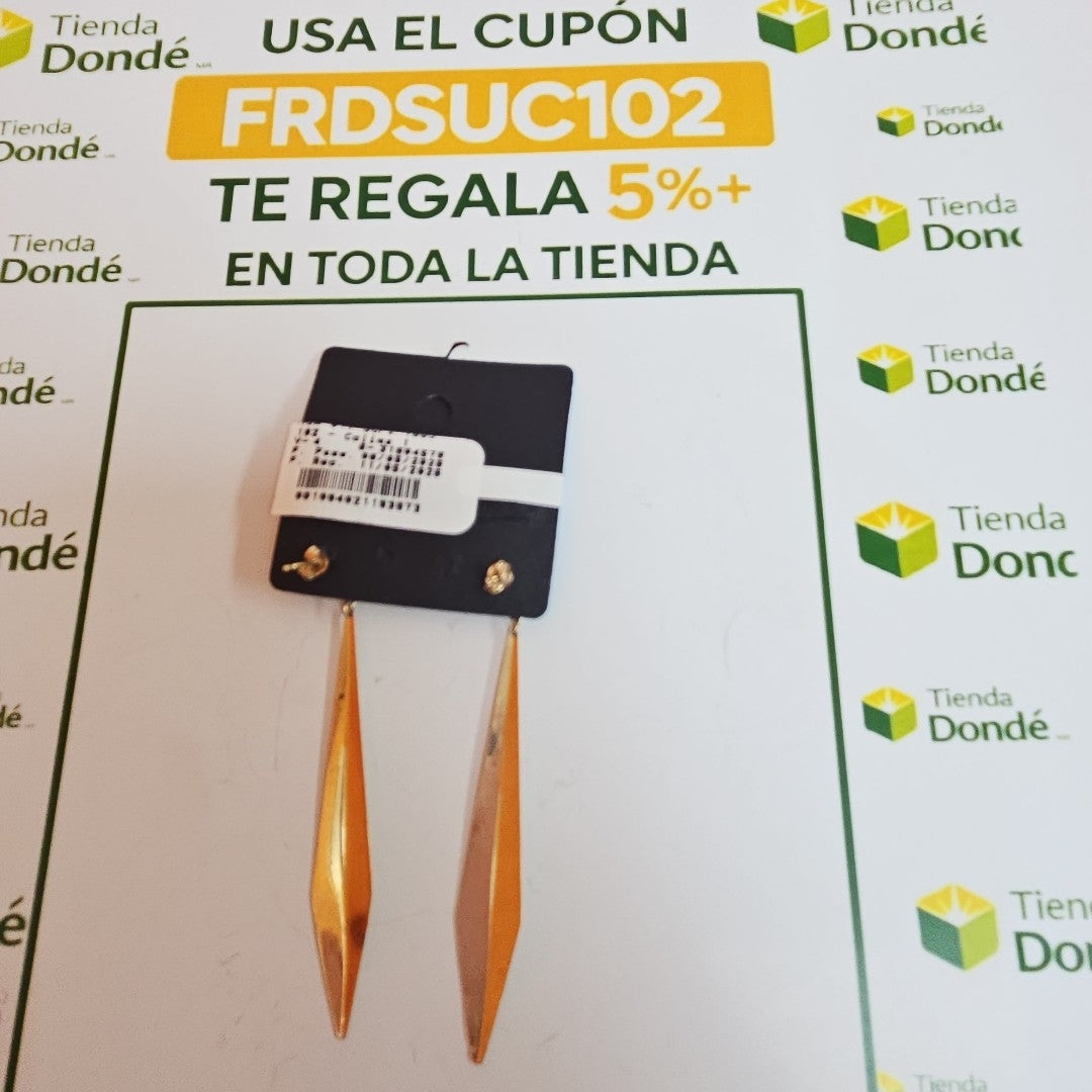 ARETES PAR ORO 14 K 2.4 GRMS (SEMINUEVO)