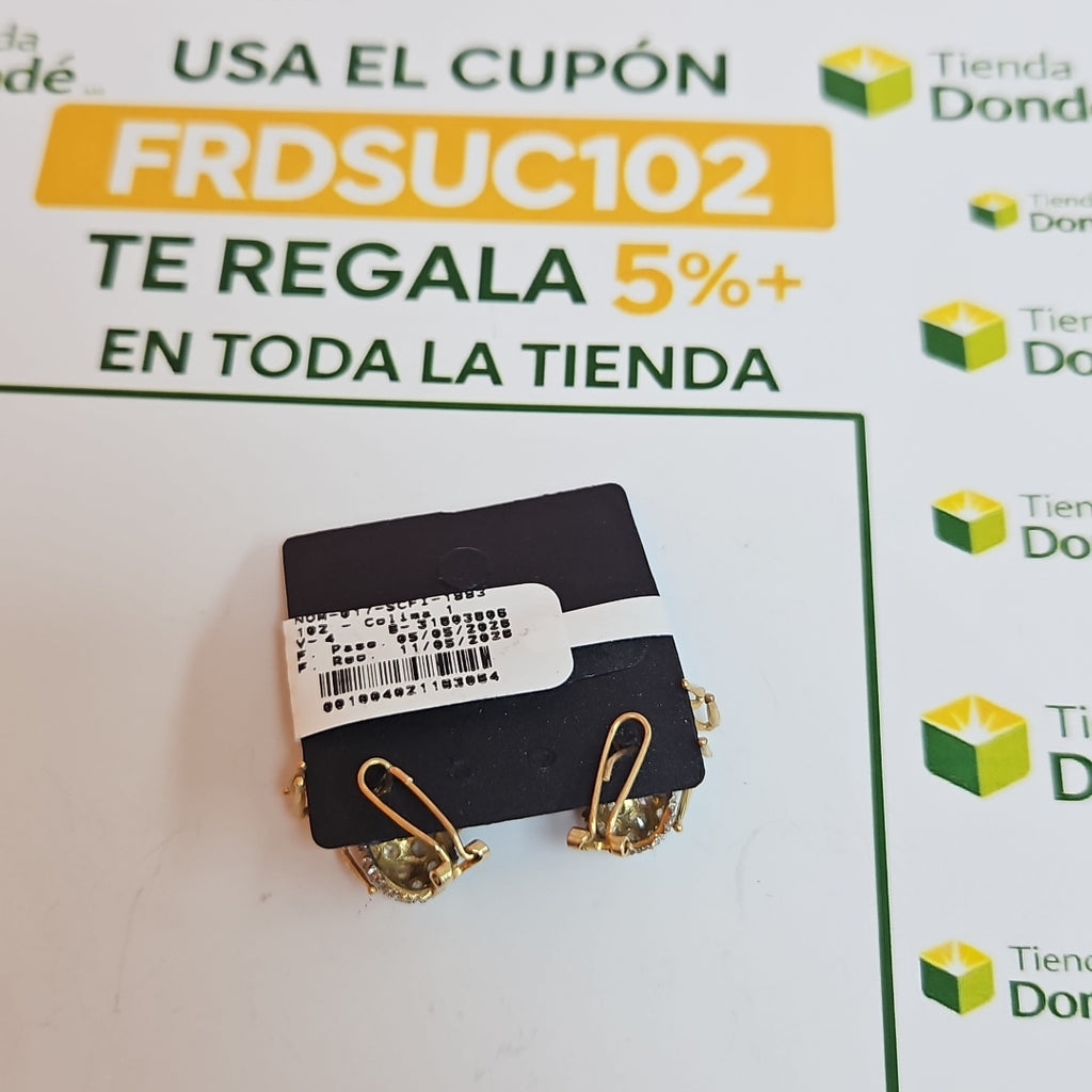 ARETES PAR ORO 10 K 6,10 GRMS (SEMINUEVO)