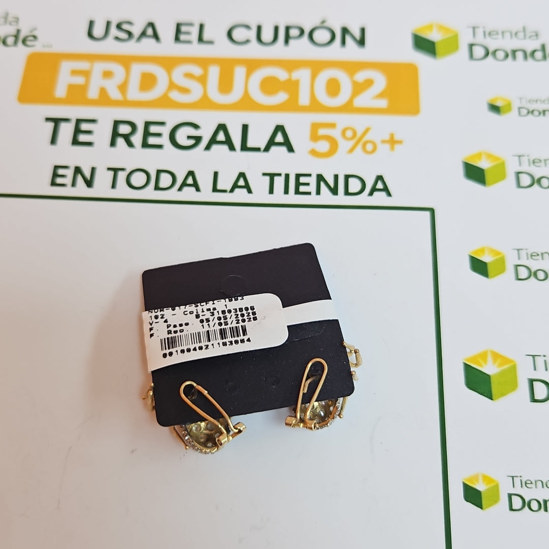 ARETES PAR ORO 10 K 6,10 GRMS (SEMINUEVO)