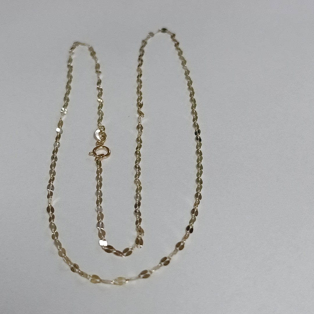 CADENAS TEJIDO ESPECIAL ORO 10K 50 CM 1 GR (NUEVO)
