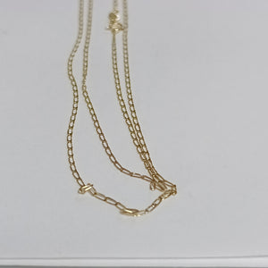 CADENAS TEJIDO ESLABONES ORO 10K 55 CM 1.9 GR (NUEVO)